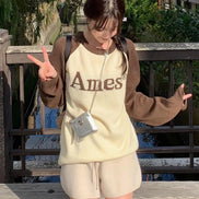 [UNISEX] AMES - BASIC RAGLAN PULLOVER KNIT (BROWN)