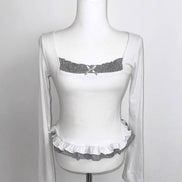 KR DOTTIE RIBBON TOP (3 COLORS)