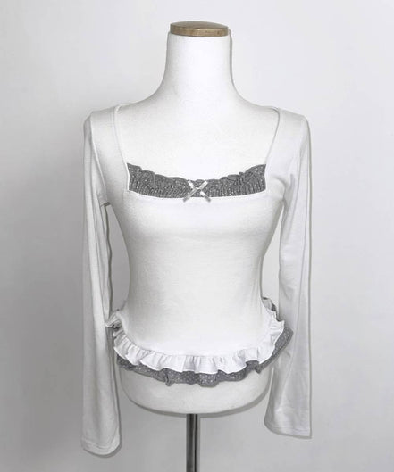 KR DOTTIE RIBBON TOP (3 COLORS)