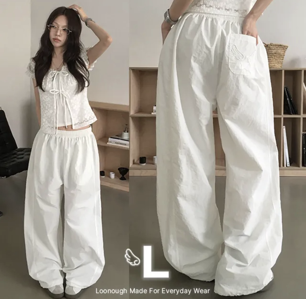 KR ANGEL WINGS NYLON PANTS (6 COLORS)