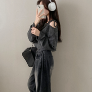KR OFF SLASH KNIT (3 COLORS)