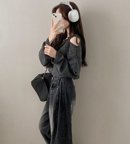 KR OFF SLASH KNIT (3 COLORS)