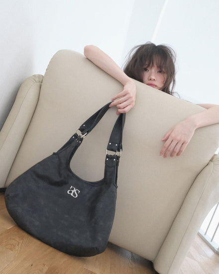 as"on - Ricky shoulder bag (crack black)