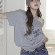 CHICKS - Notting Hill One-Shoulder Short-Sleeve (3 Colors)