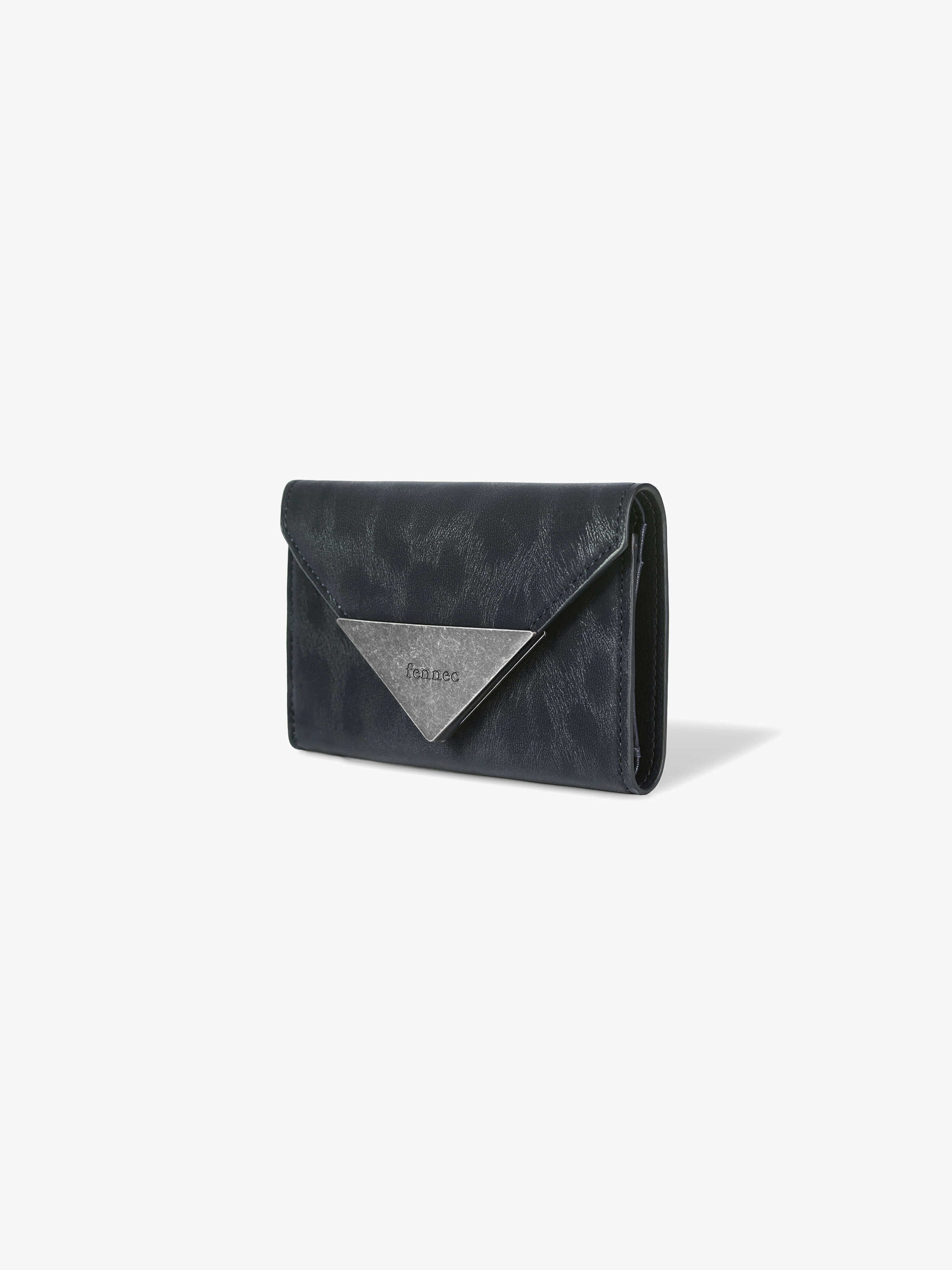 MATT TRIANGLE WALLET (LEOPARD NAVY)