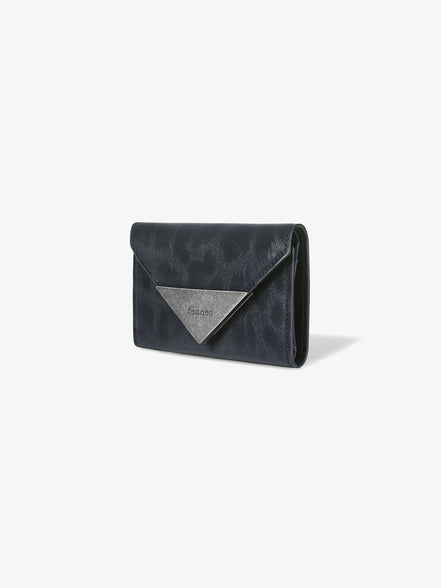 MATT TRIANGLE WALLET (LEOPARD NAVY)