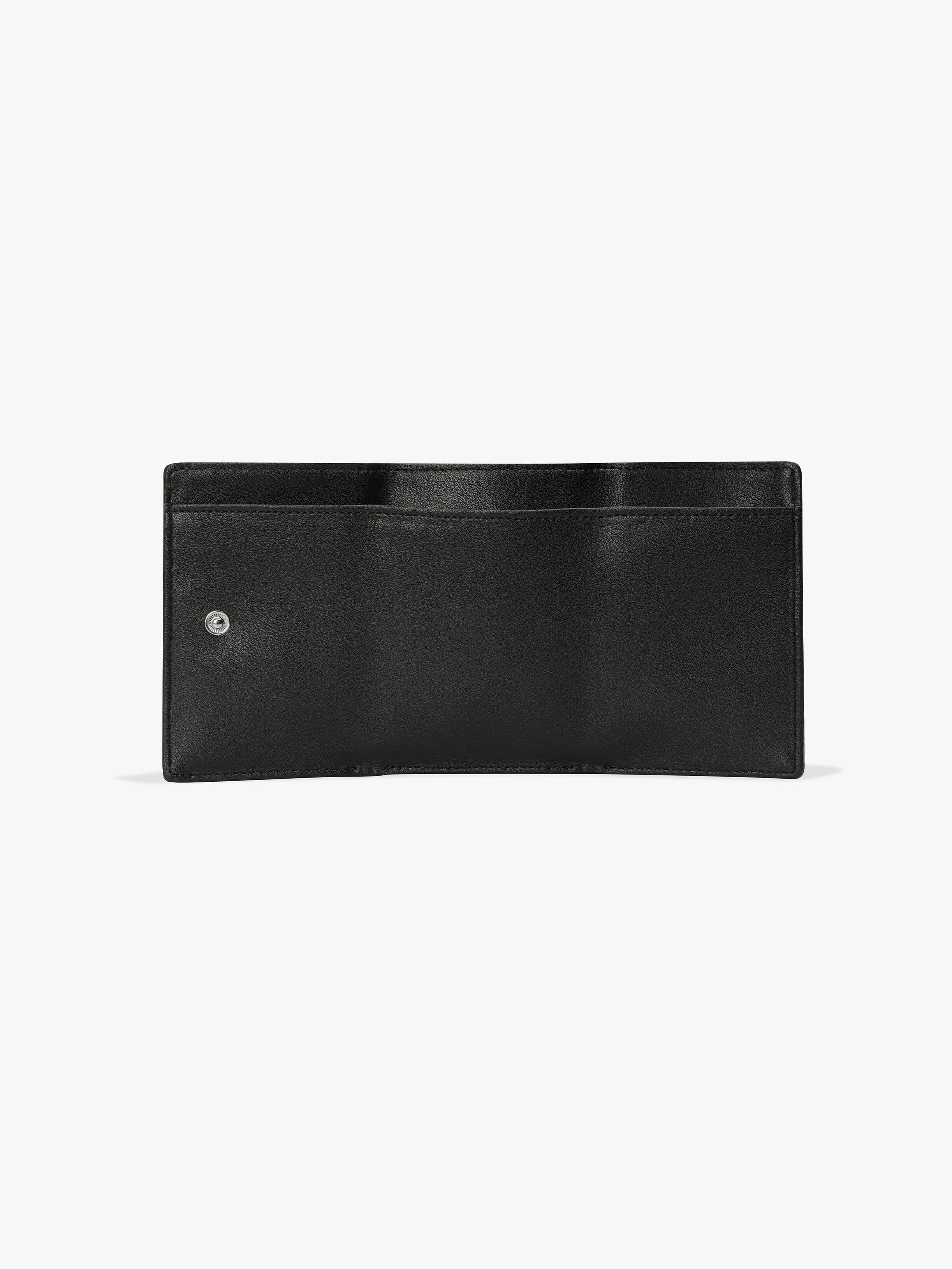 TRIANGLE TRIPLE WALLET (LEOPARD BLACK)