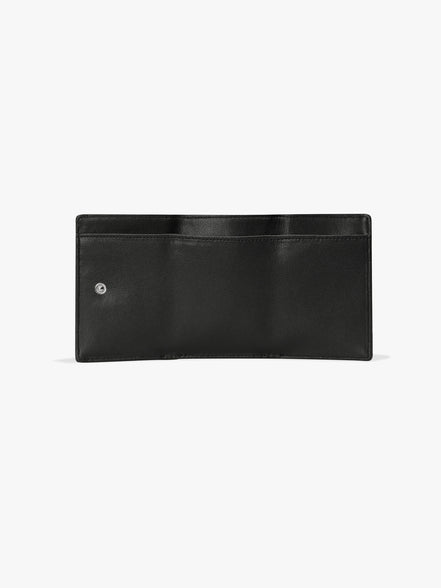 TRIANGLE TRIPLE WALLET (LEOPARD BLACK)