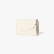 CRINKLE HALFMOON MINI WALLET (VANILLA)