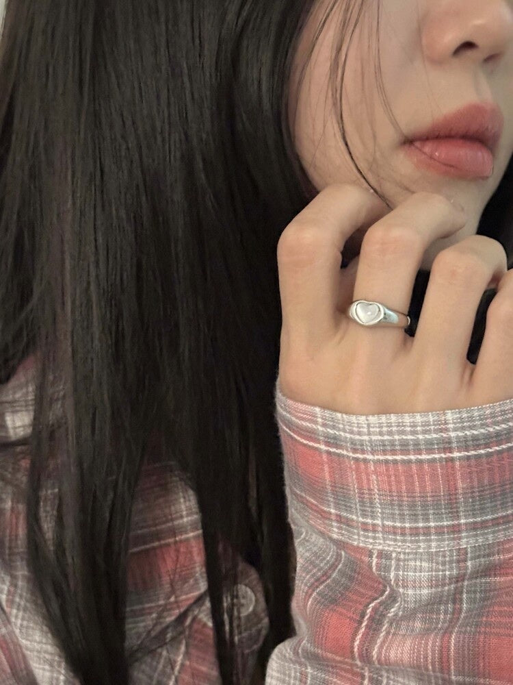 OFUSE - volume heart ring
