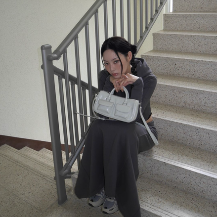 Chubby Half Bag (PALE GRAY)