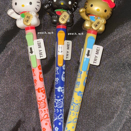 （現貨) 🇯🇵hello kitty 金運/除厄運/開運筆
