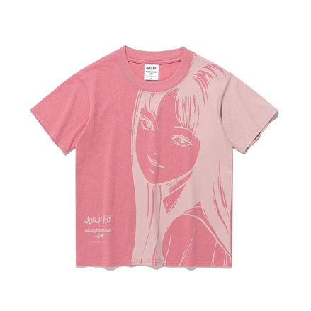 富江 X NICEGHOSTCLUB - JUNJI ITO MANIAC TOMIE SILHOUETTE MINI TEE (PINK)