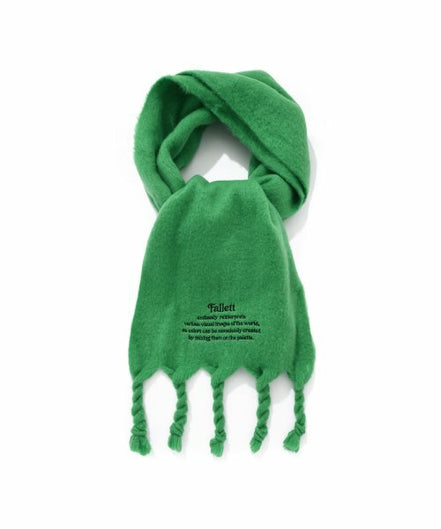 fallett - story logo long muffler (green)