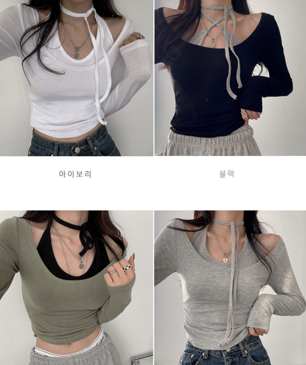 KR 純色CROP TEE | 4 COLORS