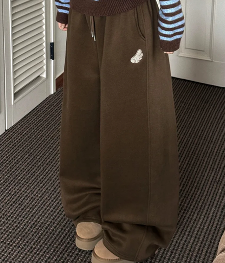 KR ANGEL WING FLEECE PANTS (4 COLORS)