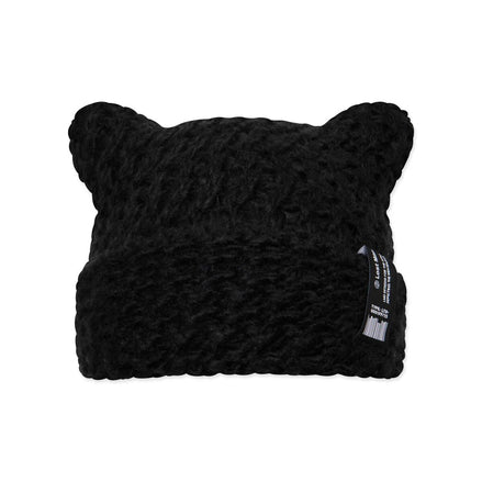LMC - CROCHET SQUARE BEANIE (black)