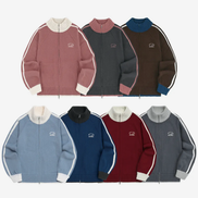 odd studio - sporty track semi crop knit zipup (7 colors)