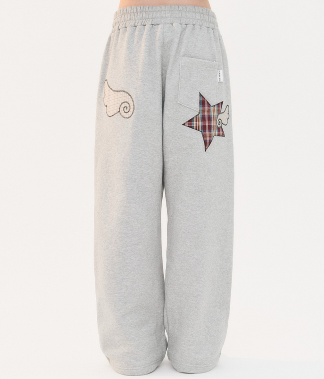Angel Star Patch Pants (Melange)