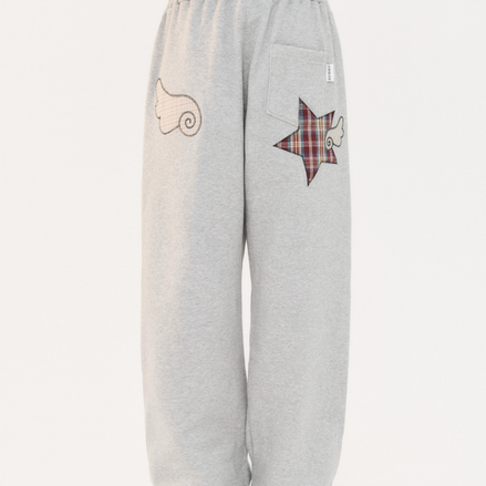 Angel Star Patch Pants (Melange)