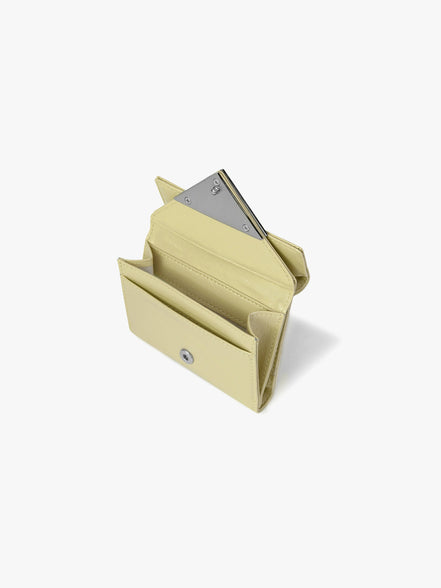 CRINKLE TRIANGLE DOCO WALLET (SOFT OLIVE)