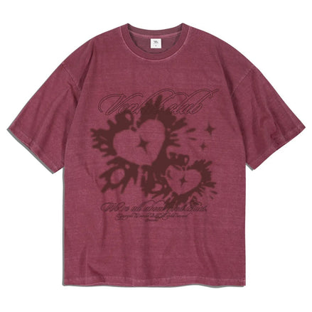 venhit - heart club pigment tshirt (3 colors)