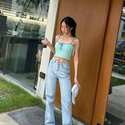 TH KNIT CROP SLEEVELESS (MINT)