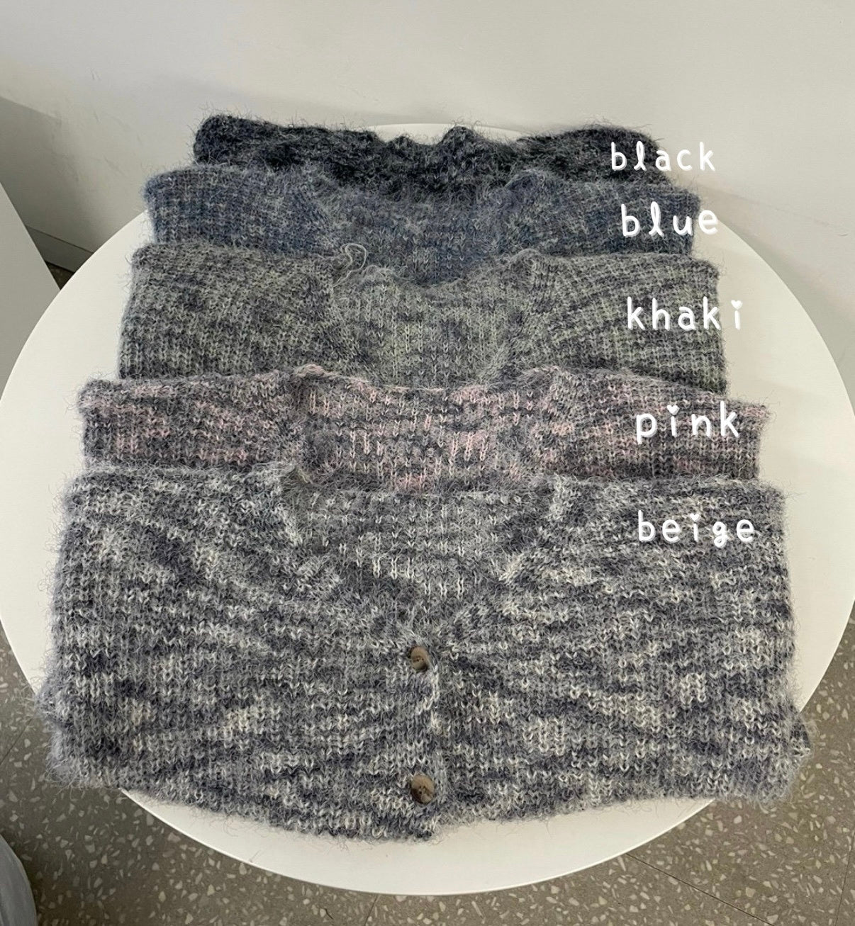 KR MIXED CARDIGAN (5 COLIRS)