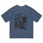 MAHAGRID - DON’T PANIC PIGMENT TEE NAVY