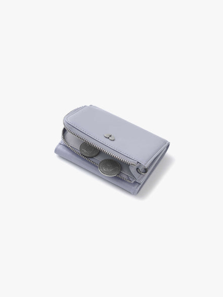 HEARTY ZIPPER WALLET (MISTY LAVENDER)