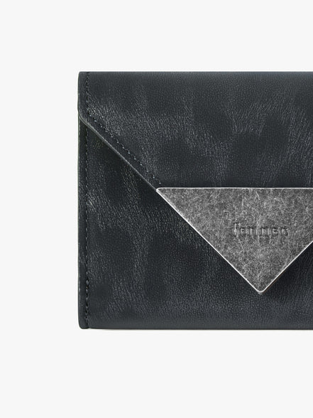 MATT TRIANGLE WALLET (LEOPARD NAVY)