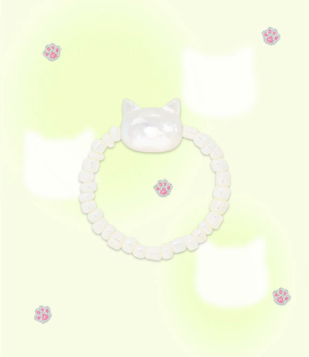 Almost Blue - KITTY PEARL RING