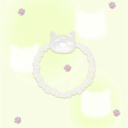 Almost Blue - KITTY PEARL RING