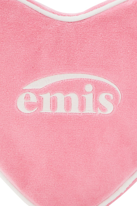 EMIS - VELOUR HEART TOTE BAG-PINK