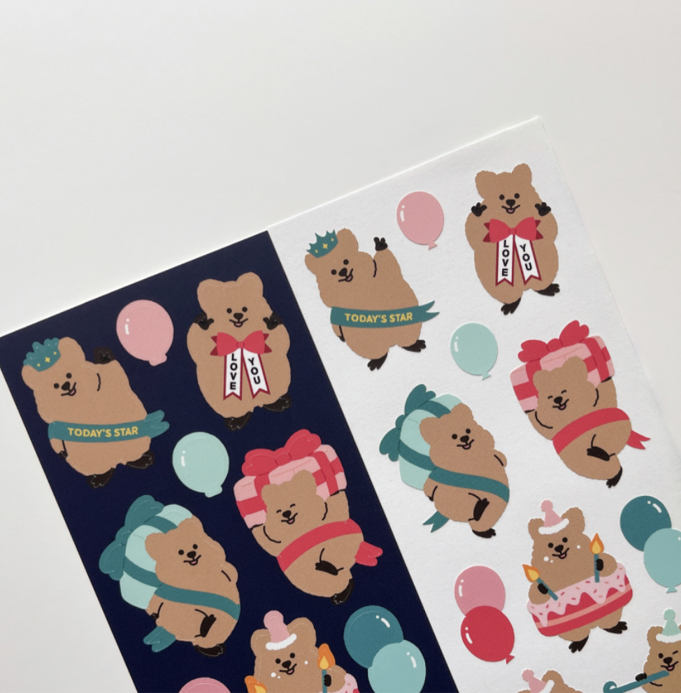 (現貨) YOUNG FOREST - CONGRAZ QUOKKA STICKER 1EA