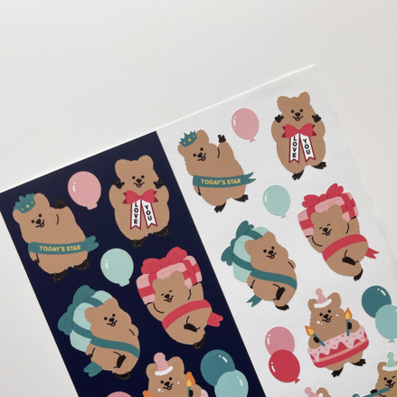 (現貨) YOUNG FOREST - CONGRAZ QUOKKA STICKER 1EA