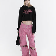 (現貨) badblood - Pure Crop Hoodie - Black