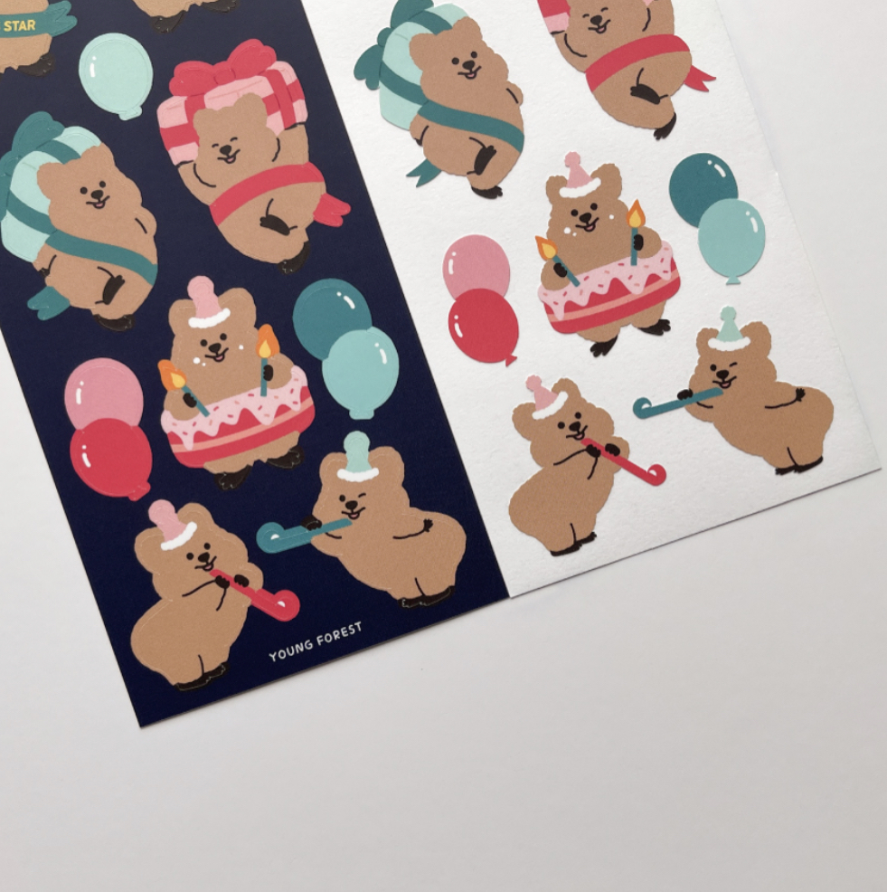 (現貨) YOUNG FOREST - CONGRAZ QUOKKA STICKER 1EA