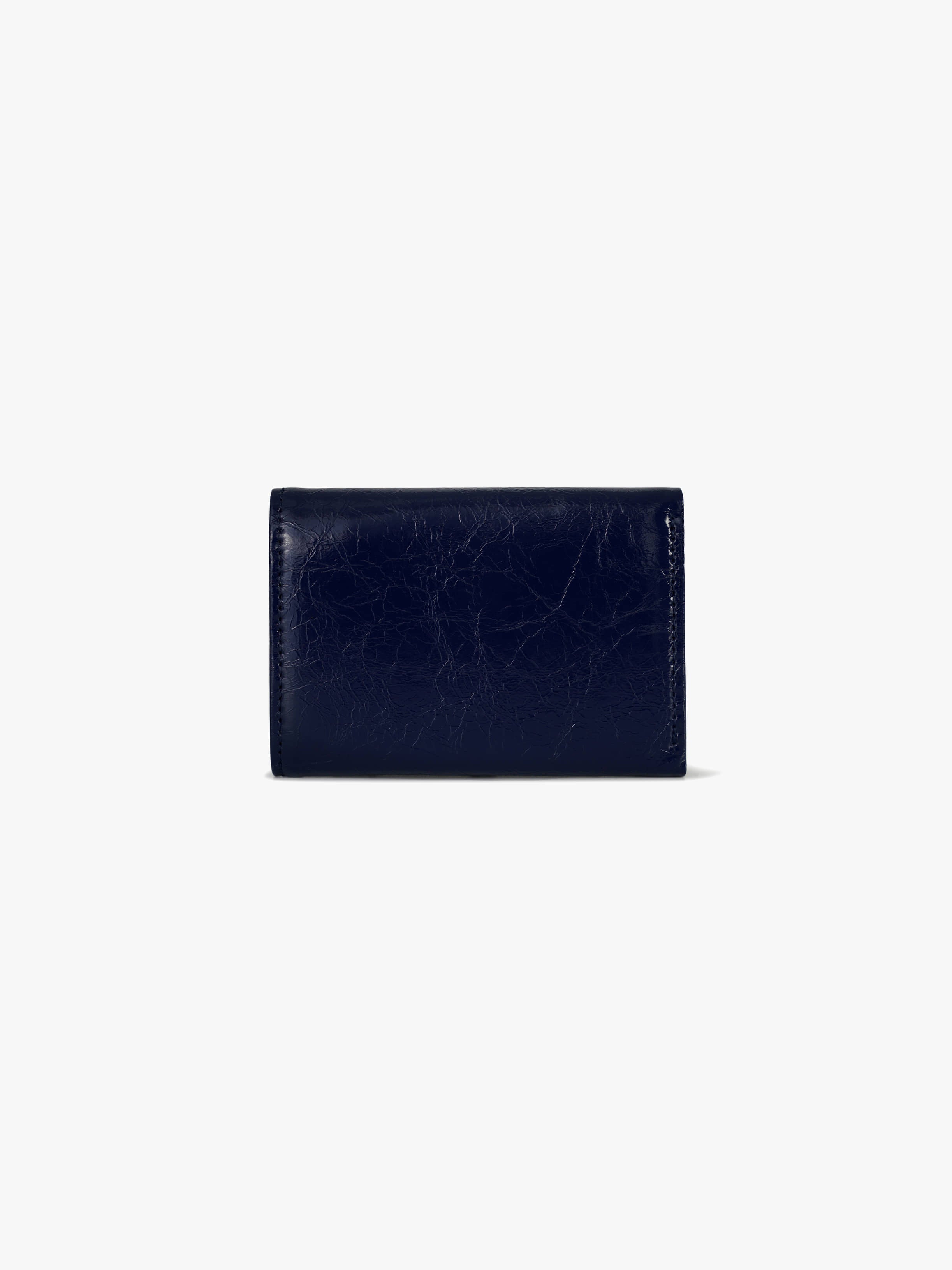 CRINKLE HALFMOON MINI WALLET (NAVY BLUE)