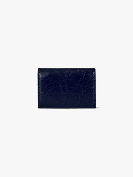 CRINKLE HALFMOON MINI WALLET (NAVY BLUE)
