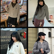 chicks - hofe knit hoodie jacket (3 colors)