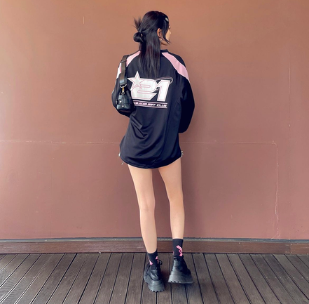 (現貨) FALLETT - FOOTBALL JERSEY LONG SLEEVE (BLACK)