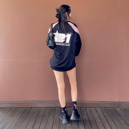 (現貨) FALLETT - FOOTBALL JERSEY LONG SLEEVE (BLACK)