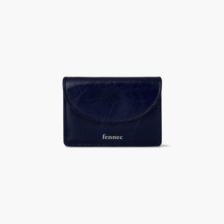 CRINKLE HALFMOON MINI WALLET (NAVY BLUE)