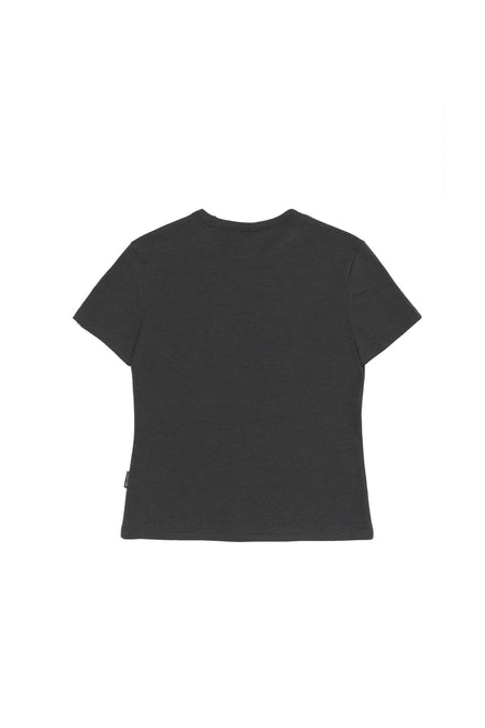 (現貨) SCULPTOR - Classic Logo Piping Crop Top (Charcoal)