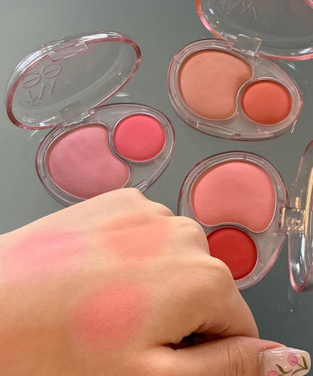 fwee - mellow dual blush (12 colors)