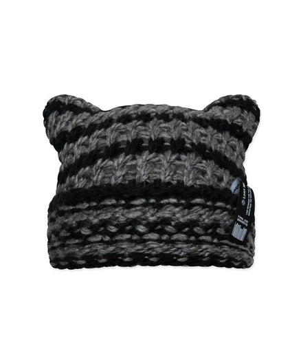 LMC - CROCHET SQUARE BEANIE (charcoal)