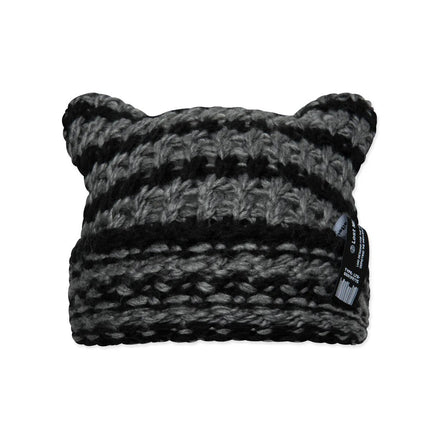 LMC - CROCHET SQUARE BEANIE (charcoal)