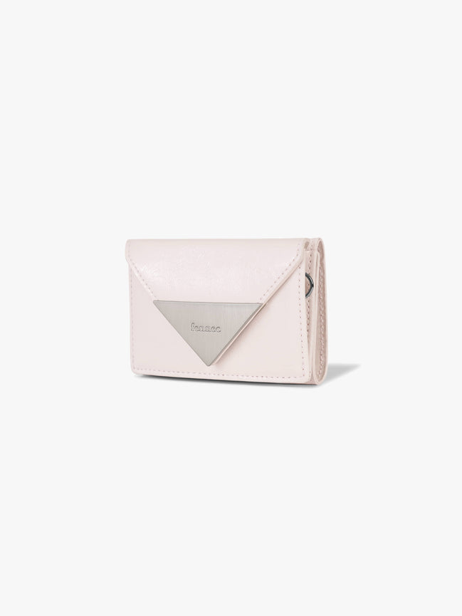 CRINKLE TRIANGLE TRIPLE WALLET (BLOSSOM)
