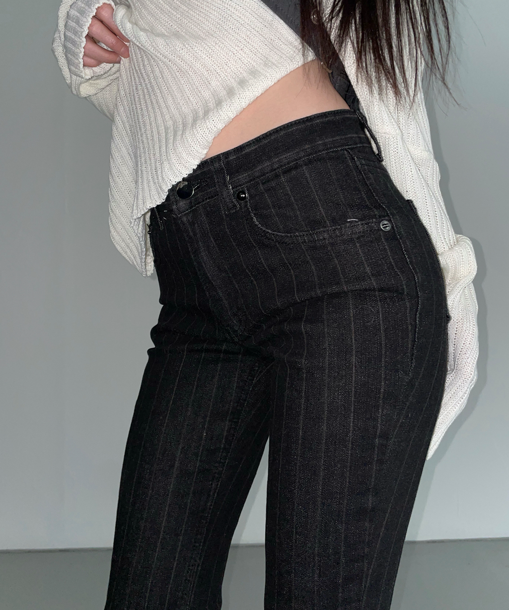 KR STRIPED BOOTCUT PANTS